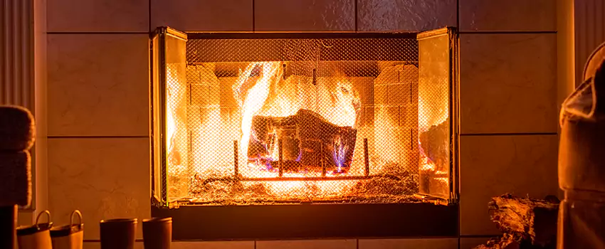 Mendota Hearth Landscape Fireplace Installation in DeKalb, Illinois