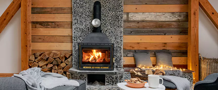 Thelin Hearth Products Direct Vent Gas Stove Fireplace Inspection in DeKalb, Illinois